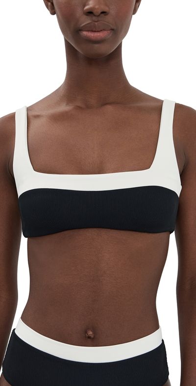 LSPACE LSPACE Zuri Bikini Top Black/Cream