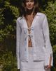 LSPACE Venice Linen Tie Shirt - 1