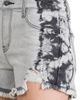 L.T.J. L.T.J. L.T.J Side Tie Dye Cutoff Denim Shorts - 3