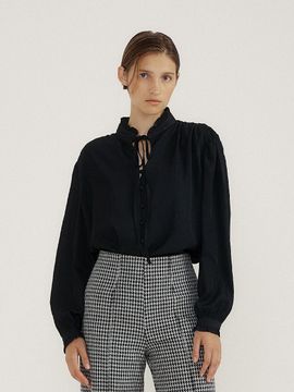 Lucirzu Charming Frill Blouse_Black