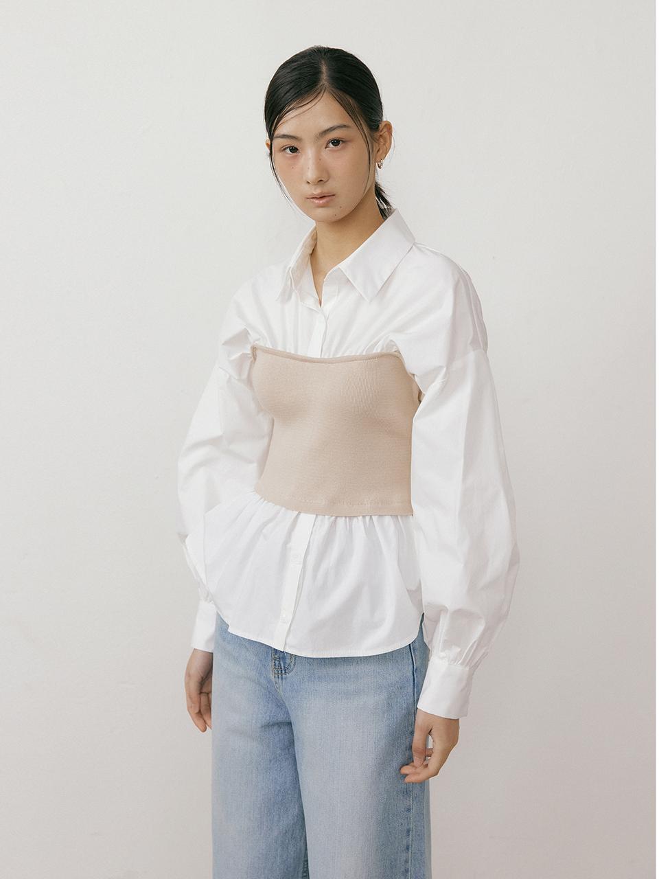 Lucirzu Evening Shirt Blouse_Beige