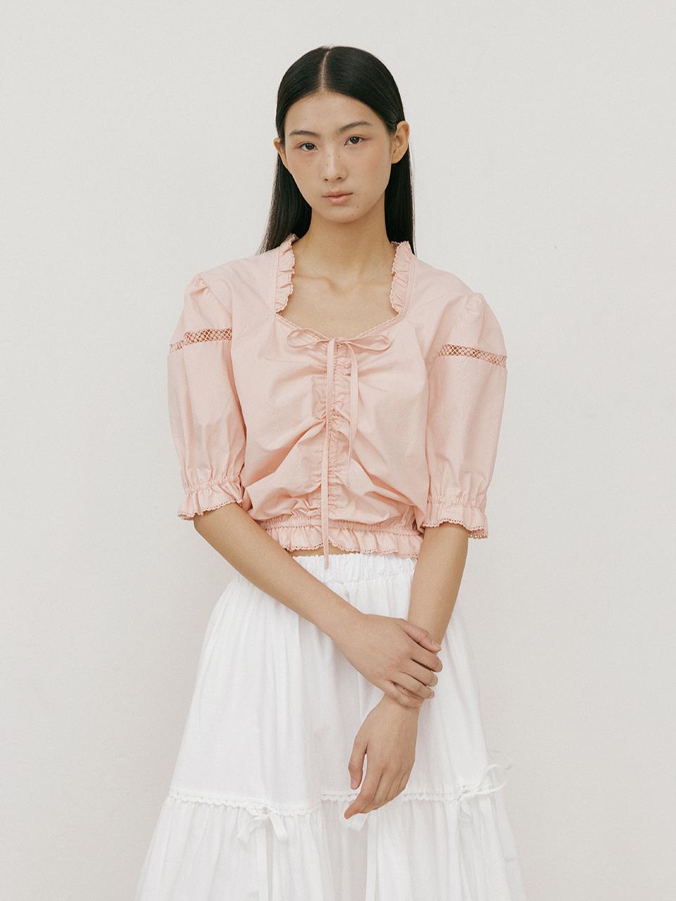 Lucirzu Frill Lace Blouse_Pink