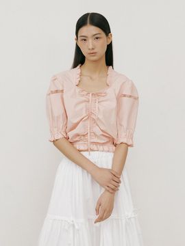 Lucirzu Frill Lace Blouse_Pink