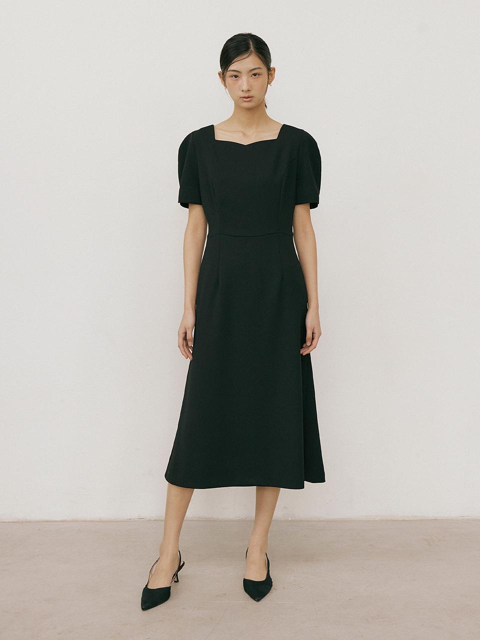 Lucirzu La Tulip Flare Dress_Black