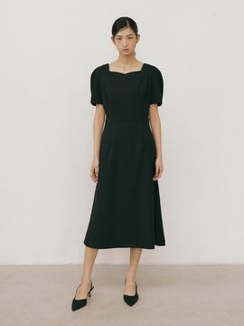 Lucirzu La Tulip Flare Dress_Black