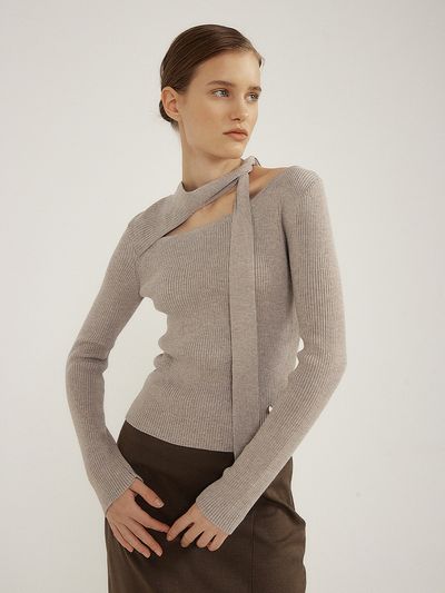 Lucirzu Neck Tie Knit