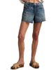 Lucky Brand Lucky Brand '90s Raw Hem High Waist Denim Midi Shorts - 1