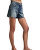 Lucky Brand Lucky Brand '90s Raw Hem High Waist Denim Midi Shorts - 3