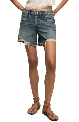 Lucky Brand Lucky Brand Baggy Stretch Denim Shorts