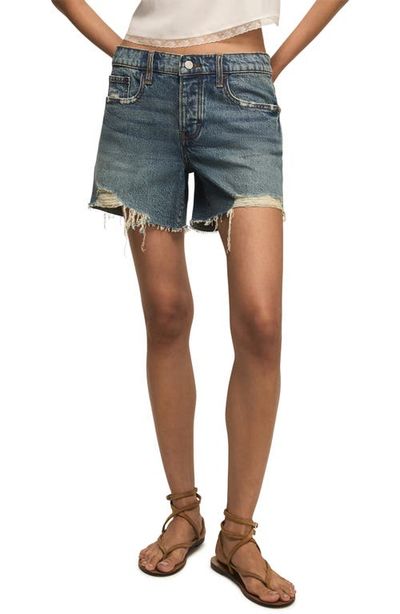 Lucky Brand Lucky Brand Baggy Stretch Denim Shorts