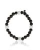 Lucky Brand Lucky Brand Black Onyx 4 Piece Clover Beaded Elastic Bracelet - 4