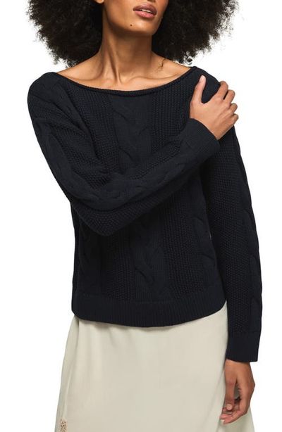 Lucky Brand Lucky Brand Cable Stitch Boat Neck Sweater