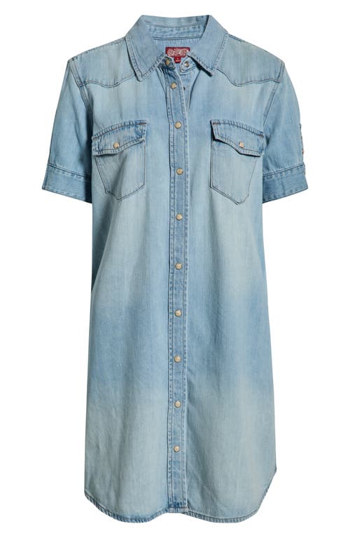 Lucky Brand Lucky Brand Cotton Blend Denim Shirtdress