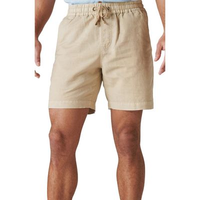 Lucky Brand Lucky Brand Drawstring Waist Cotton & Linen Short