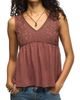 Lucky Brand Lucky Brand Embroidered Stud V-Neck Tank - 1