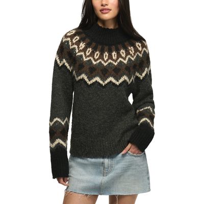Lucky Brand Lucky Brand Fair Isle Mock Neck Sweater