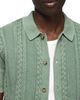 Lucky Brand Lucky Brand Fisherman Knit Short Sleeve Button-Up Shirt - 4