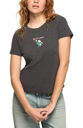 Lucky Brand Lucky Brand Fresh as a Daisy Embroidered Crewneck T-Shirt