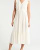 Lucky Brand Lucky Brand Lace Detail Tiered Cotton Midi Dress - 1