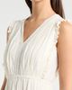 Lucky Brand Lucky Brand Lace Detail Tiered Cotton Midi Dress - 4