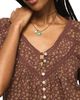 Lucky Brand Lucky Brand Lace Henley Peasant Top - 4