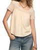 Lucky Brand Lucky Brand Lace Trim Swing Top - 1