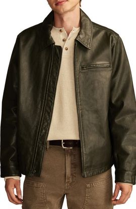 Lucky Brand Lucky Brand Leather Touring Jacket