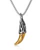 Lucky Brand Lucky Brand Men's Claw Pendant Necklace, Two-Tone Stainless Steel on 22'' Box Chain - 1