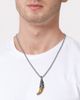 Lucky Brand Lucky Brand Men's Claw Pendant Necklace, Two-Tone Stainless Steel on 22'' Box Chain - 2