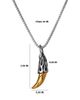 Lucky Brand Lucky Brand Men's Claw Pendant Necklace, Two-Tone Stainless Steel on 22'' Box Chain - 3