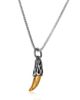Lucky Brand Lucky Brand Men's Claw Pendant Necklace, Two-Tone Stainless Steel on 22'' Box Chain - 4
