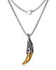 Lucky Brand Lucky Brand Men's Claw Pendant Necklace, Two-Tone Stainless Steel on 22'' Box Chain - 5