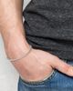 Lucky Brand Lucky Brand Men's Curb Chain Necklace & Bracelet Set, Silver-Tone - 3
