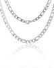 Lucky Brand Lucky Brand Men's Figaro Chain Necklace, Silver-Tone 22'' Links - 4