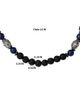 Lucky Brand Lucky Brand Men's Lava Rock & Lapis Beaded Necklace, Silver-Tone Barrel Accents, 22" - 3
