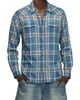 Lucky Brand Lucky Brand Mesa Plaid Cotton Snap-Up Western Shirt - 5