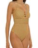 Lucky Brand Lucky Brand Ocean Wave Stripe Seersucker One-Piece Swimsuit - 3
