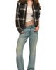 Lucky Brand Lucky Brand Plaid Sweater Bomber Jacket - 4