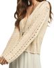 Lucky Brand Lucky Brand Pointelle Crop Cardigan - 3