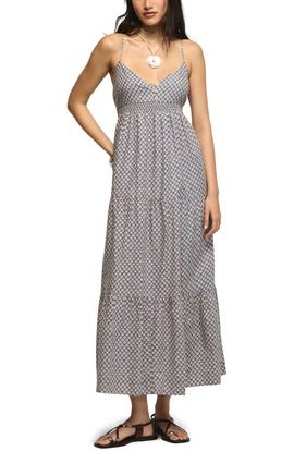 Lucky Brand Lucky Brand Print Sleeveless Maxi Dress