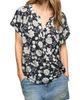 Lucky Brand Lucky Brand Sandwash Notch Neck Floral Top - 1