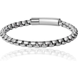 Lucky Brand Lucky Brand Silver-Tone Box Chain Bracelet 