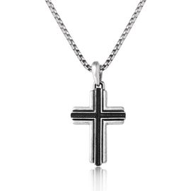 Lucky Brand Lucky Brand Silver Cross Pendant Necklace
