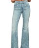 Lucky Brand Lucky Brand Stevie Daisy Embroidered High Waist Bell Flare Jeans - 1
