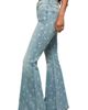 Lucky Brand Lucky Brand Stevie Daisy Embroidered High Waist Bell Flare Jeans - 3