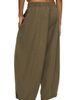Lucky Brand Lucky Brand Stripe Cotton Blend Barrel Leg Pants - 2