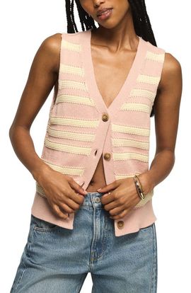 Lucky Brand Lucky Brand Stripe Sweater Vest
