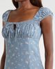 Lucky Brand Lucky Brand Sweetheart Cap Sleeve Midi Dress - 4