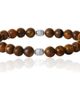 Lucky Brand Lucky Brand Tigers Eye Beaded Elastic Bracelet - 1