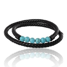 Lucky Brand Lucky Brand Wrap Turquoise Beaded Bracelet